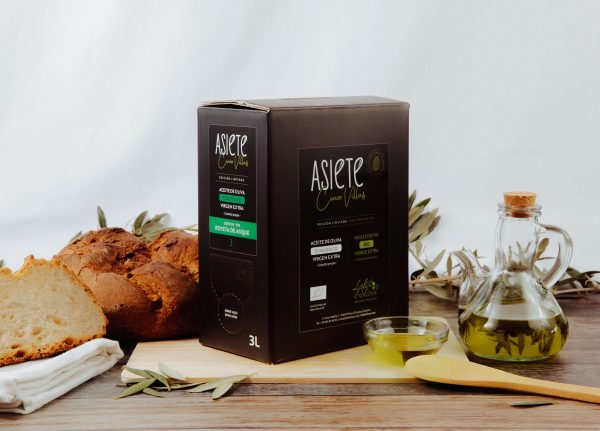 Aceite de Oliva Virgen Extra ecológico: Royeta de Asque. Caja de 6x3 litros. - Imagen 6